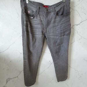 Guess Lincoln Slim Straight Gray Jeans Men’s 34x30 Stretch Denim Modern Classic